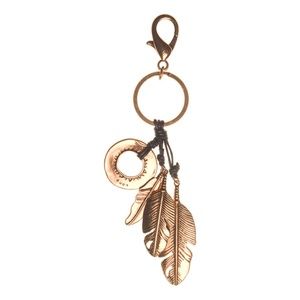 NIB Grace Adele Amulet hanging purse clip-on gold